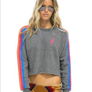 Cropped aviator nation sweatshirt